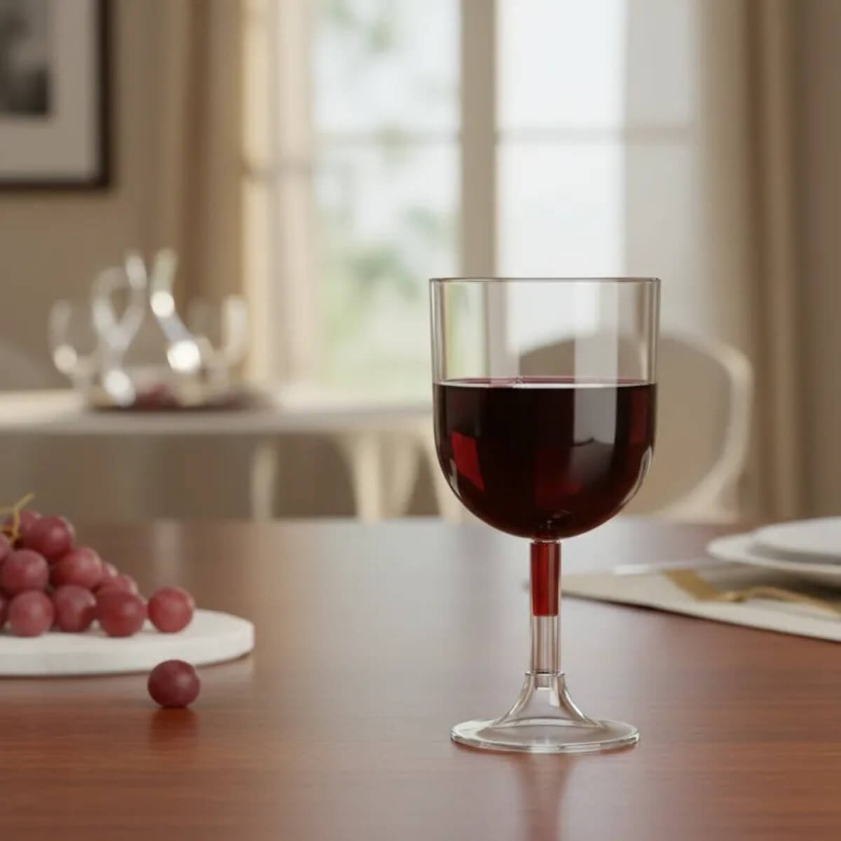 Copas Vino Descartables 260ml X 4 Unid