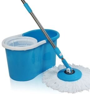 Balde con Centrifugadora y Mopa Giratoria