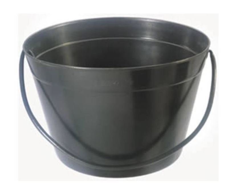 Balde Reforzado Negro 10 Litros Albañil