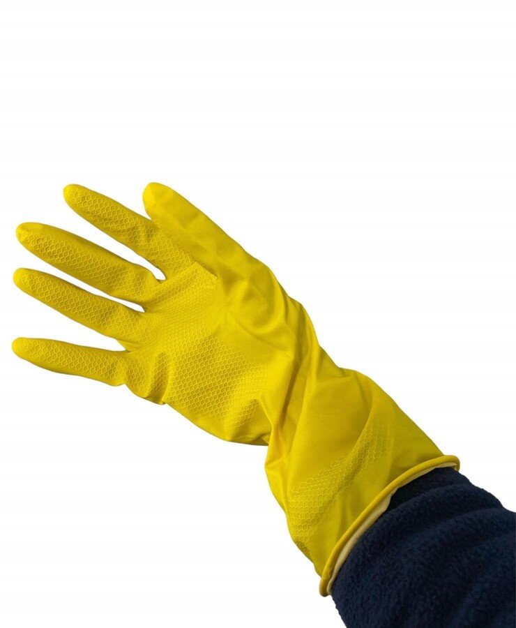 Guantes de Goma Domesticos SAK Amarillos