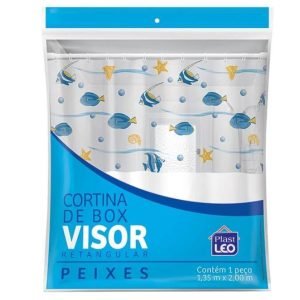 Cortina de Baño con Visor Pescado