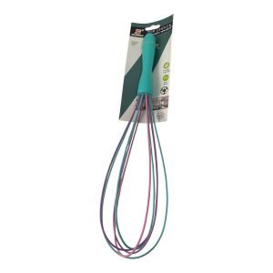 Batidor de Silicona 30cm Mango Acero