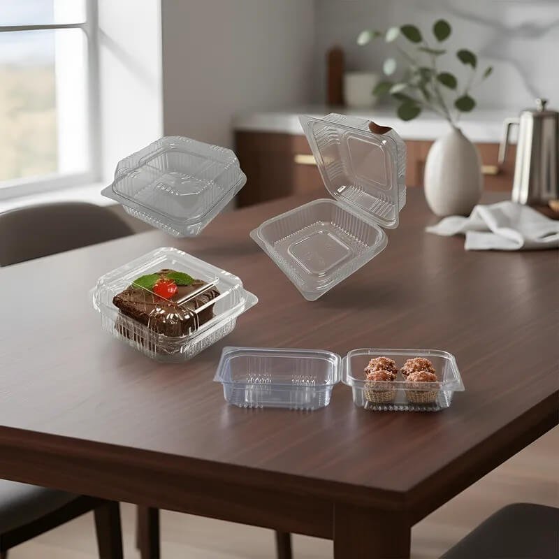 Caja Cristalina Cuadrada con Tapa PF641 x Unidad