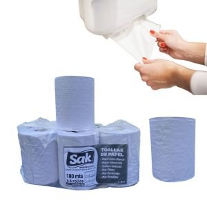 Toalla Papel Blanca Sak 19cmx180mts-6rollos