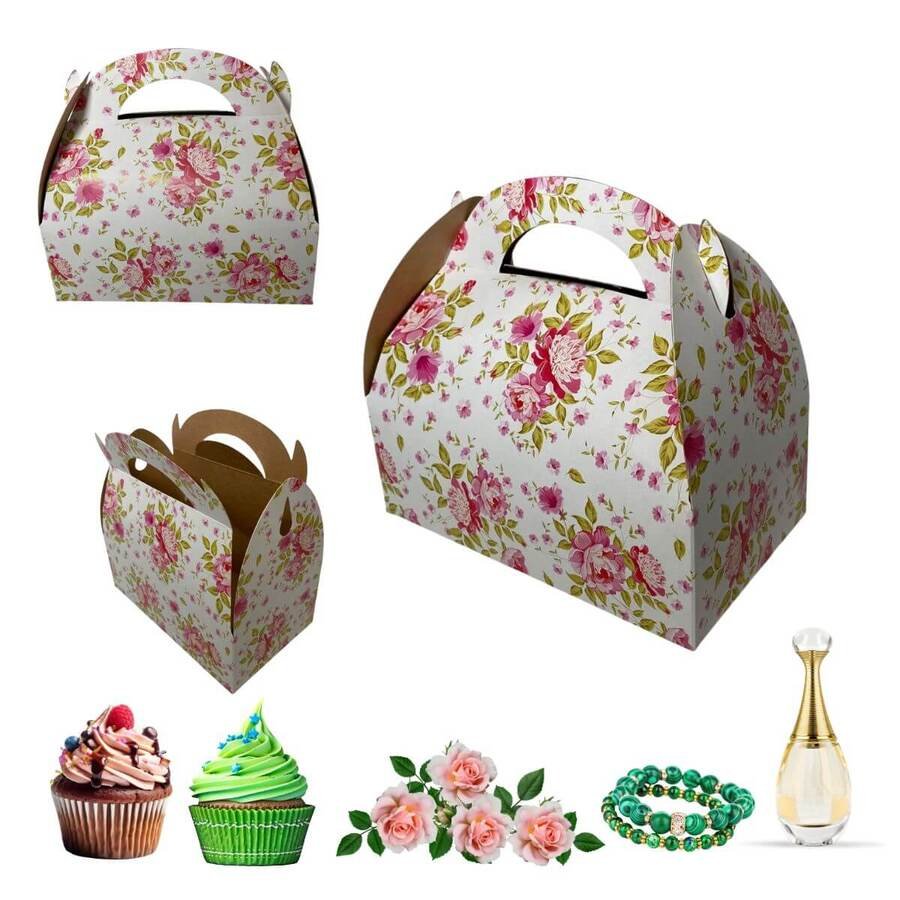 Caja Cartón Rosas Regalo 10x17x16 x Unidad