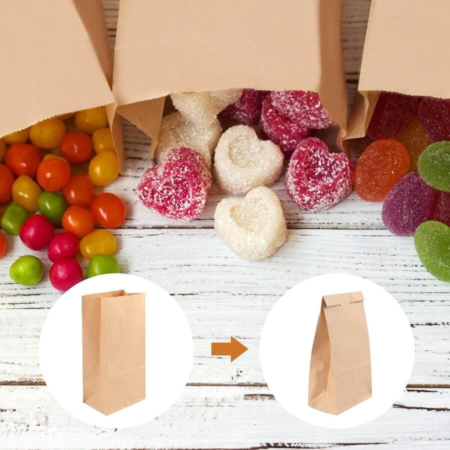 Bolsas Papel Kraft Artesanías Bizcochos Sorpresita x Kilo