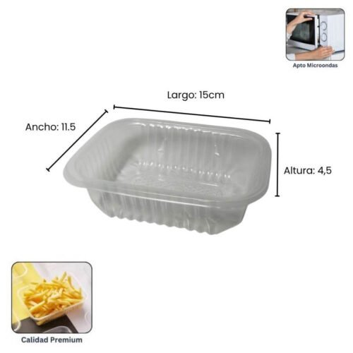 Bandeja Descartable Microondas S/Tapa102PPC