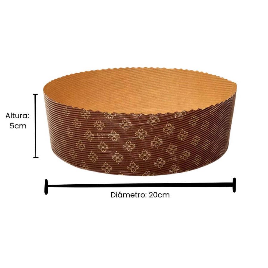 Molde Papel para Bizcochuelo 20x5cm