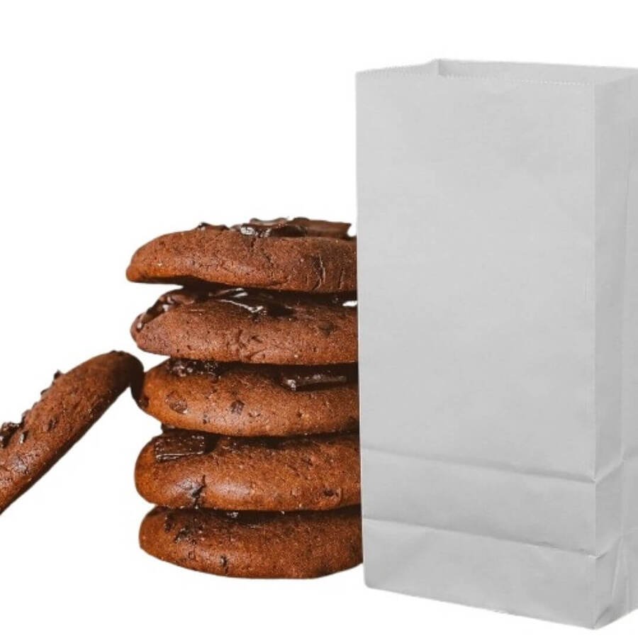 Bolsas De Papel Blanca Regalos Bizcochos Sorpresitas x Kilo