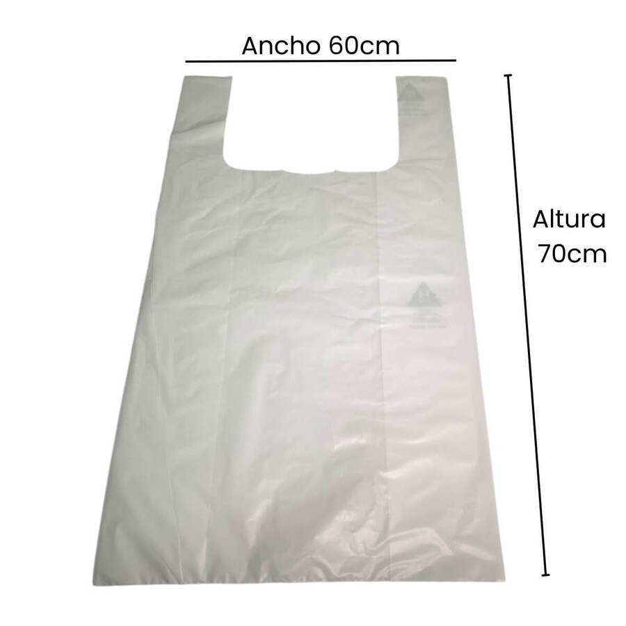 Bolsas Camisetas Reutilizables 60x70 cm 70 micrones