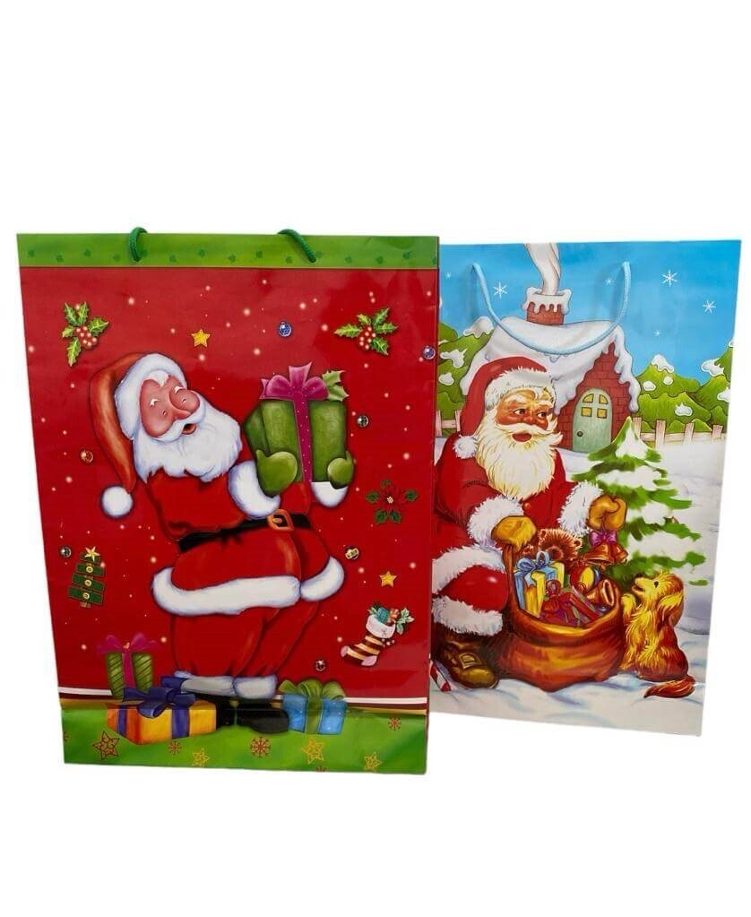 Bolsa de papel Navidad Grande 32x45x10cm x Unidad