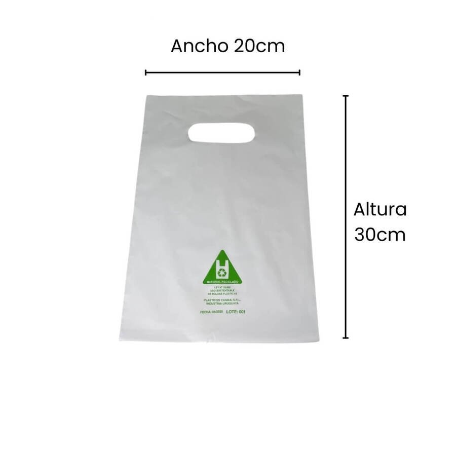 Bolsas Tienda Boutique Reutilizable 20x30cm  Sacabocado