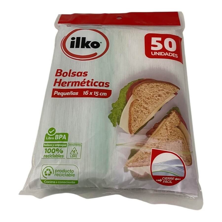 Bolsa c/cierre Ilko 16x15 cm x 50 Unidades