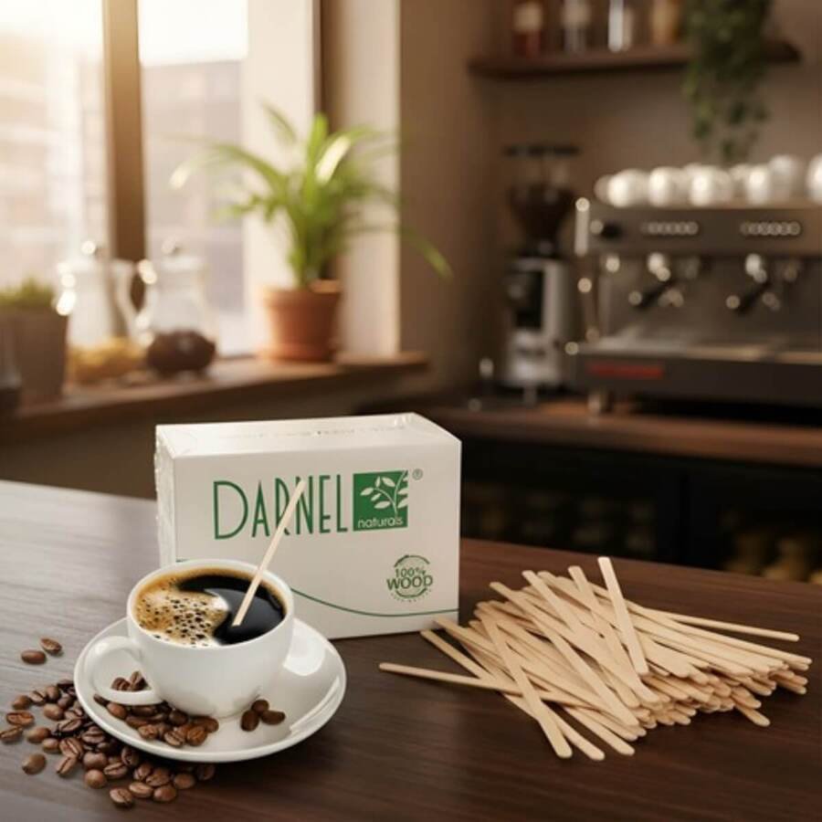 Revolvedor Café Palito Mezclador Madera