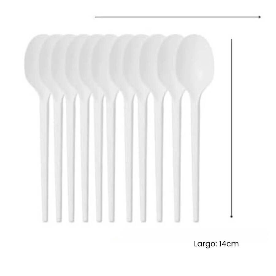 Cuchara Plastico Descartable Tami Postre