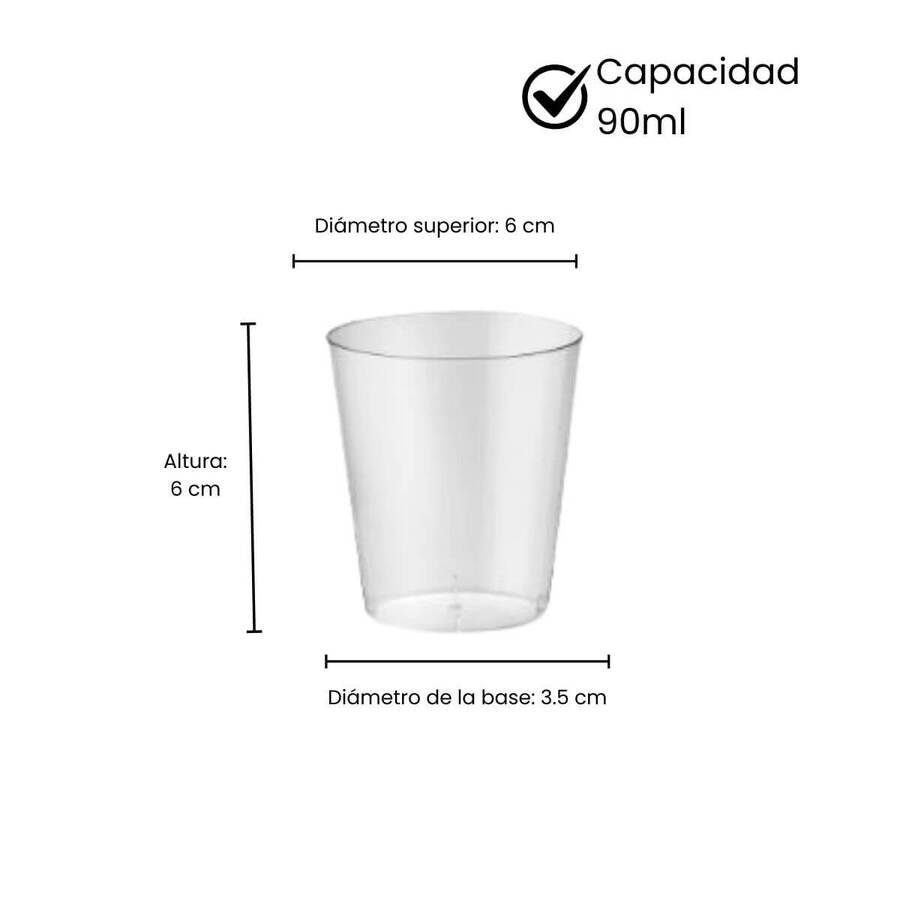 Vaso Shot Postres Descarta 90Ml Murano 12un