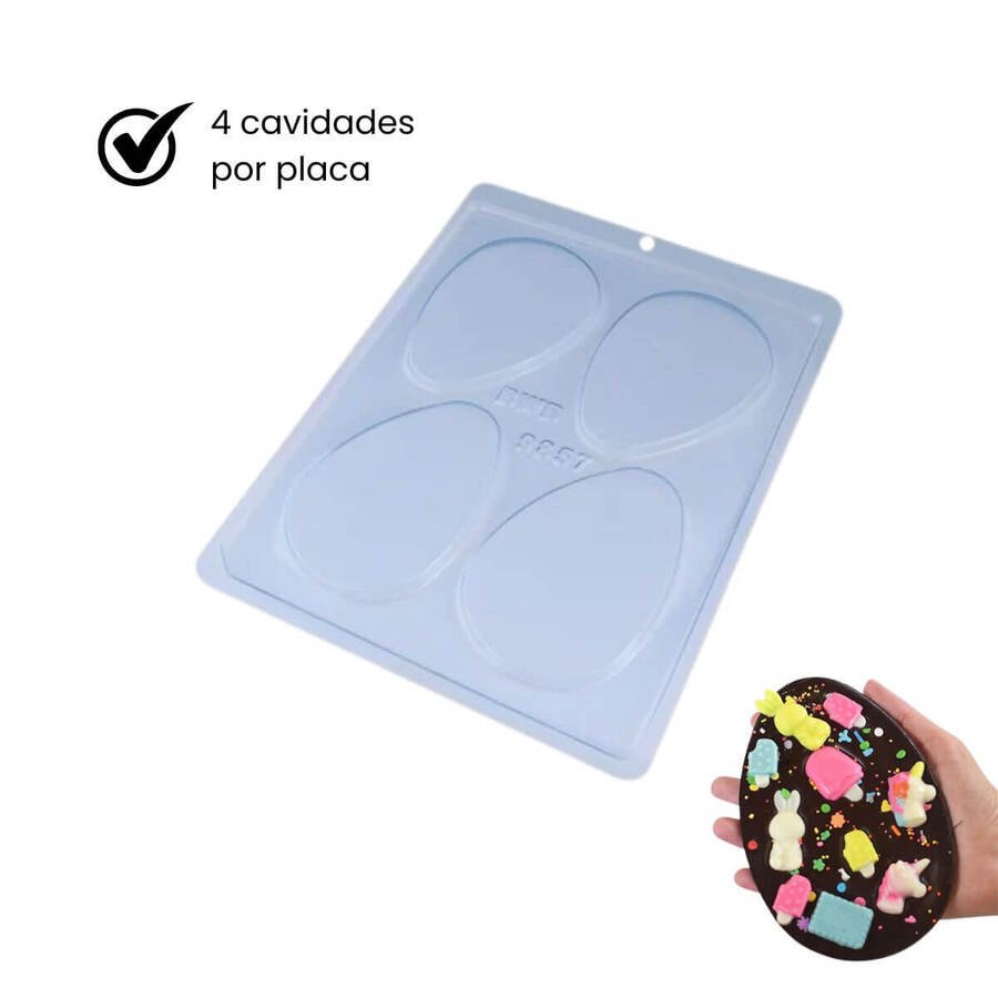 Molde Huevo Pascua Tableta 100 grs Acetato