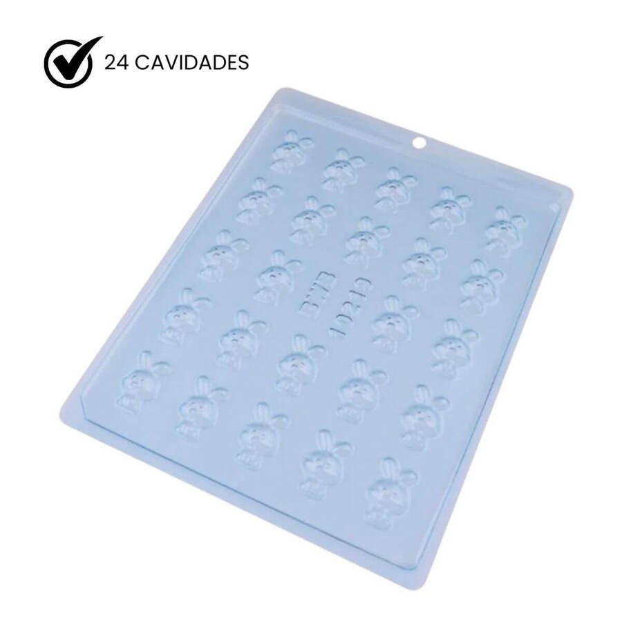 Molde Aplique Conejo 24 cavidades Acetato