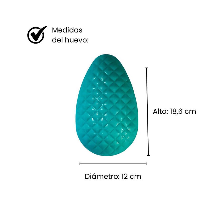 Molde Huevo Pascua 500grs Silicona y Acetato 3 piezas Diseño