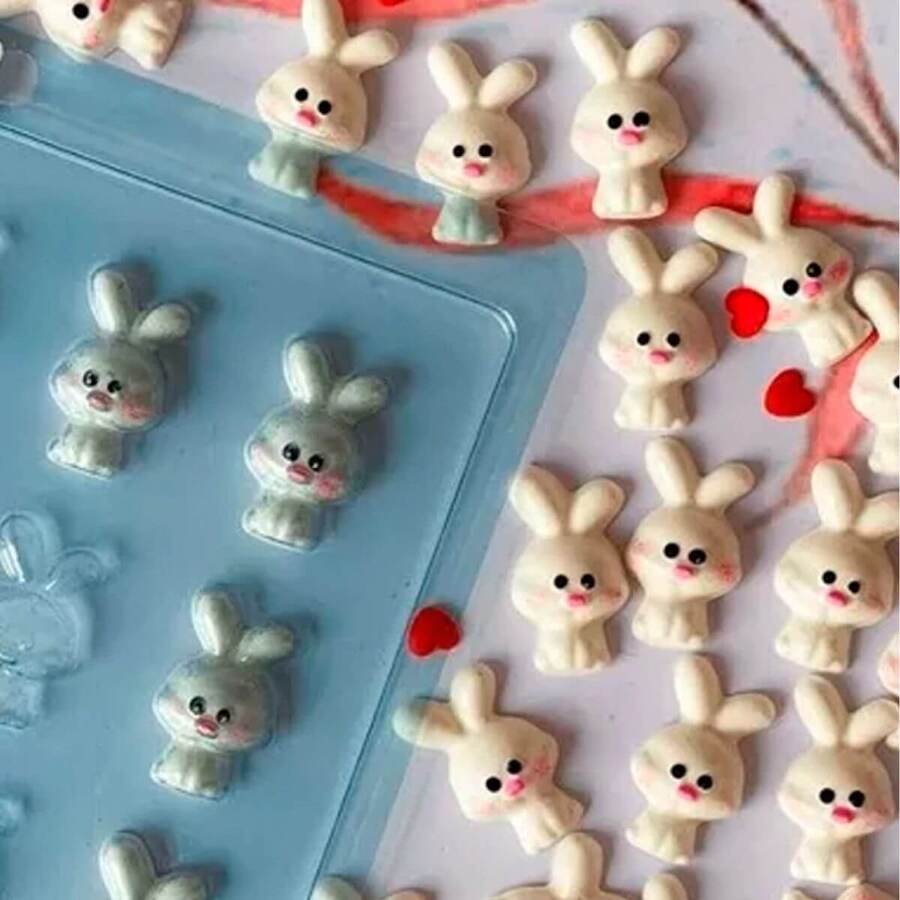 Molde Aplique Conejo 24 cavidades Acetato