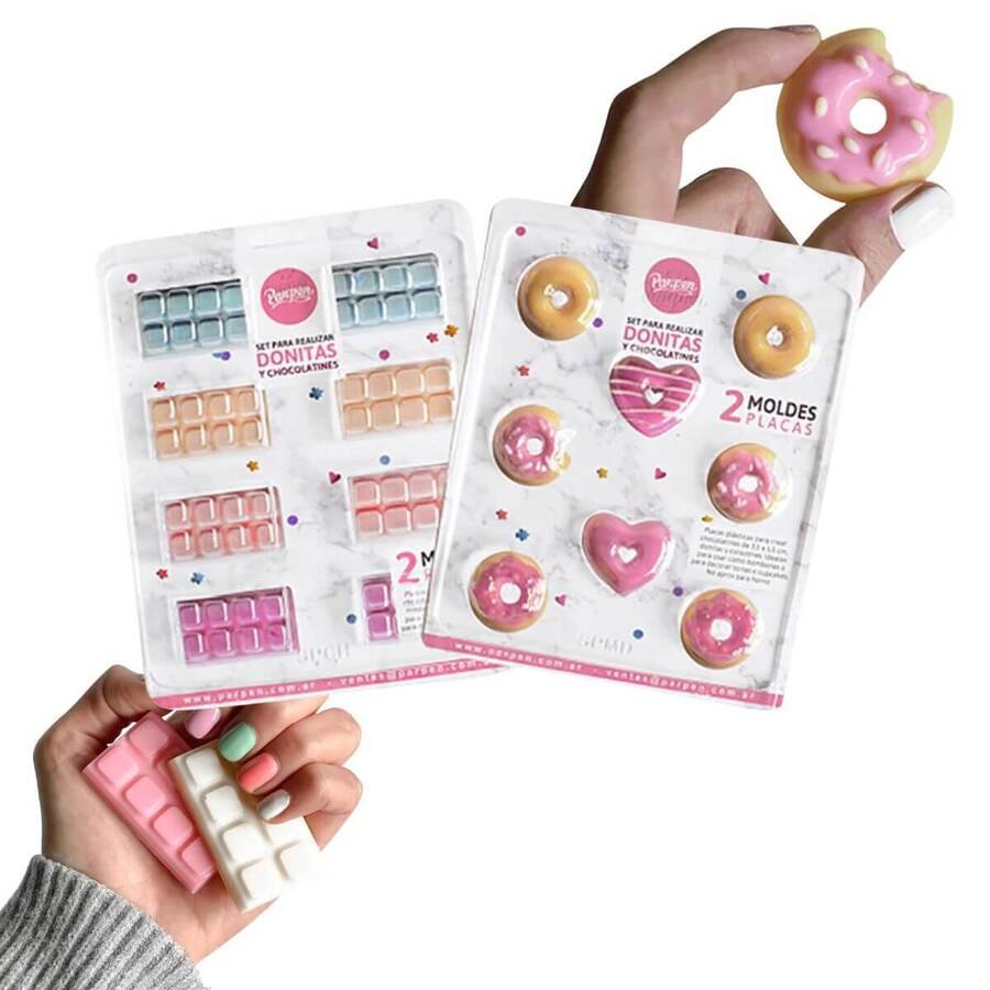 Molde Donitas y Chocolatines Placa Acetato
