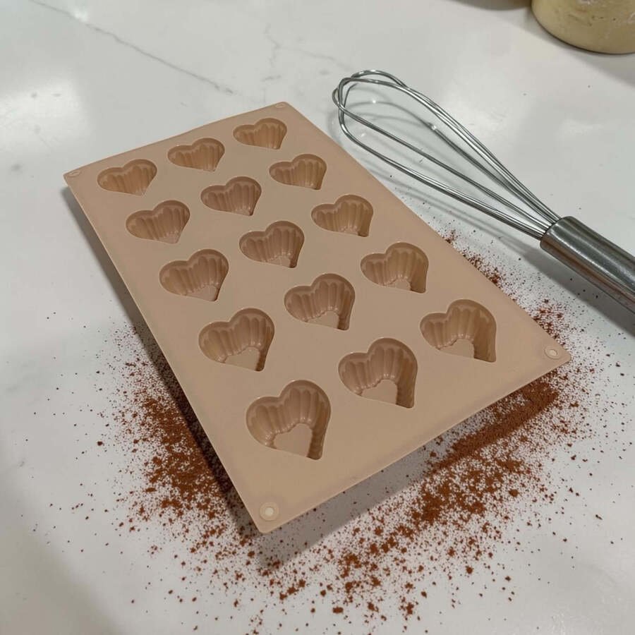 Molde silicona Bombones corazón 15 Unid