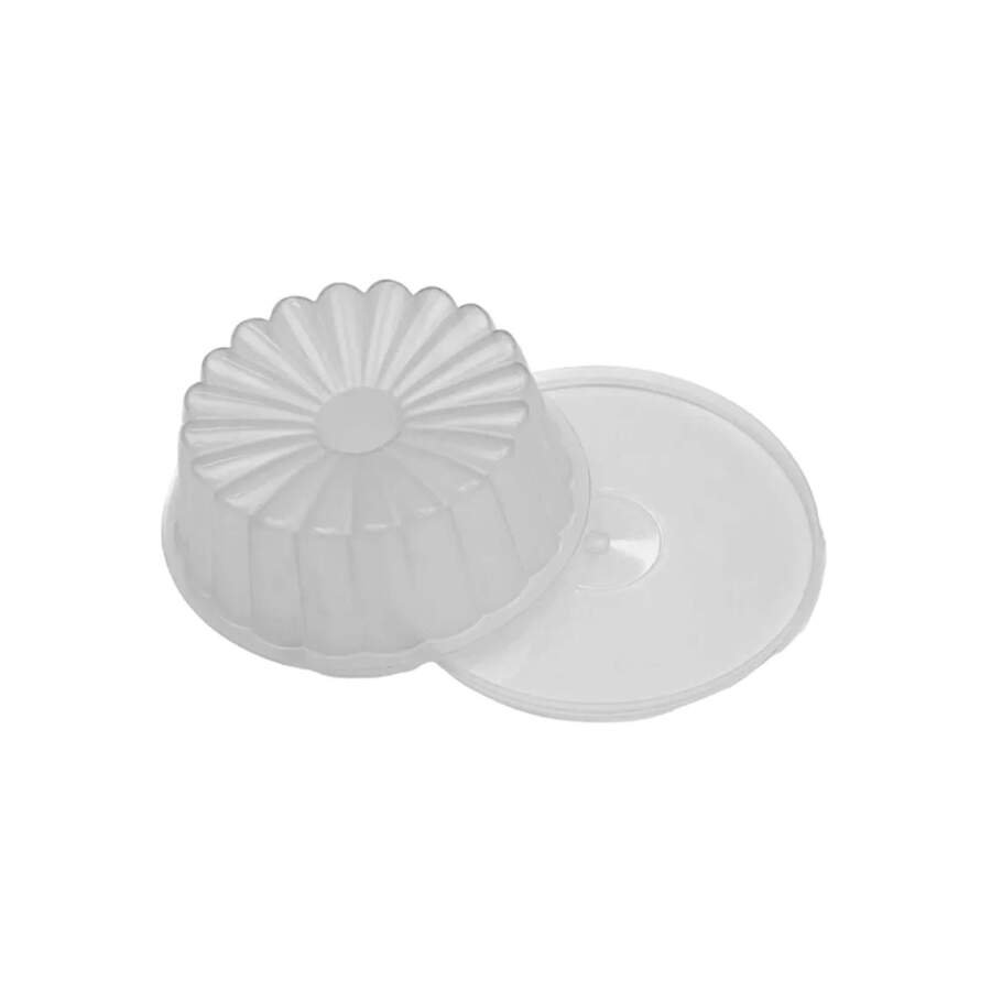 Recipiente Flan individual plástico 150ml 10un margarita