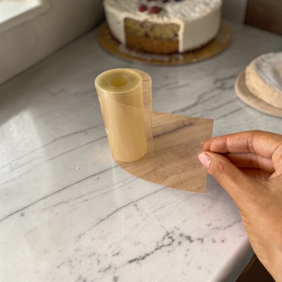 Rollo lámina Acetato Repostería Tira 10cm ancho