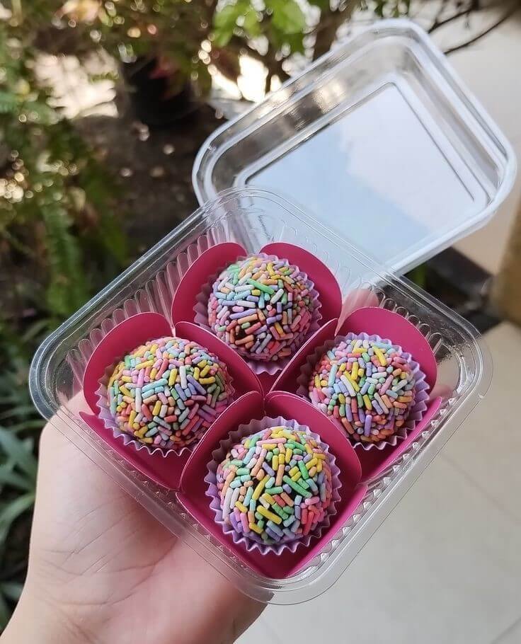 Papel separador caja bombones brigadeiros