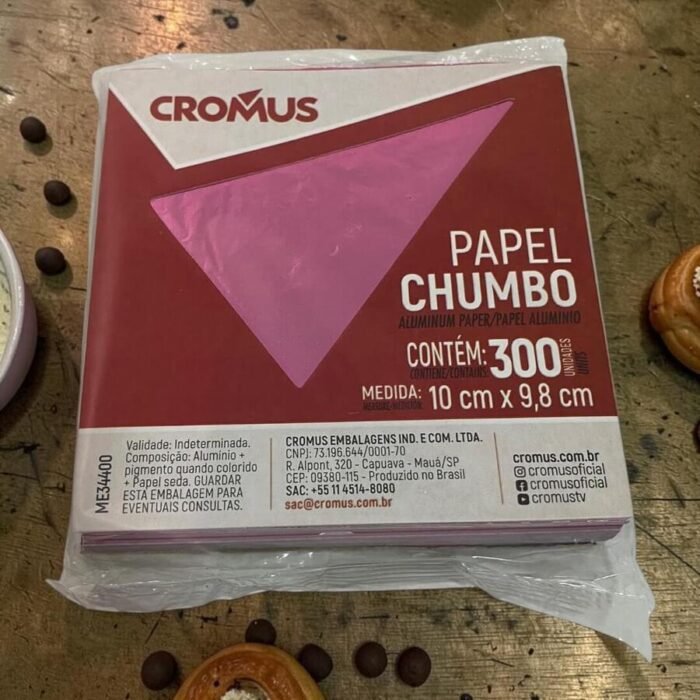 Papel Envolver Bombones Chocolate Rosa
