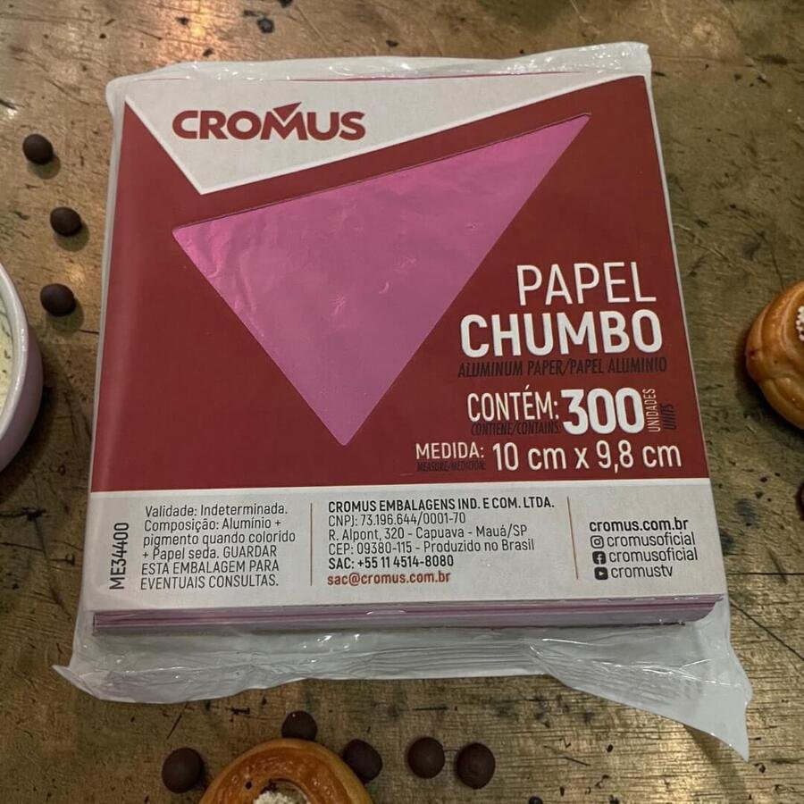 Papel Envolver Bombones Chocolate Rosa