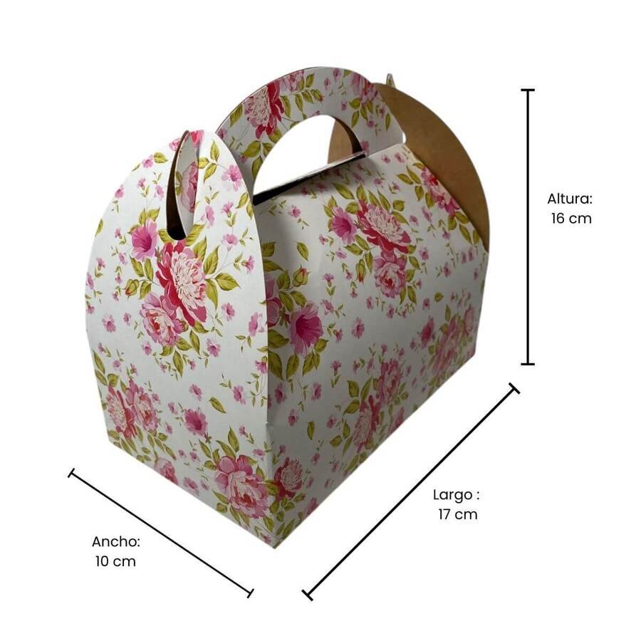 Caja Cartón Rosas Regalo 10x17x16 x Unidad