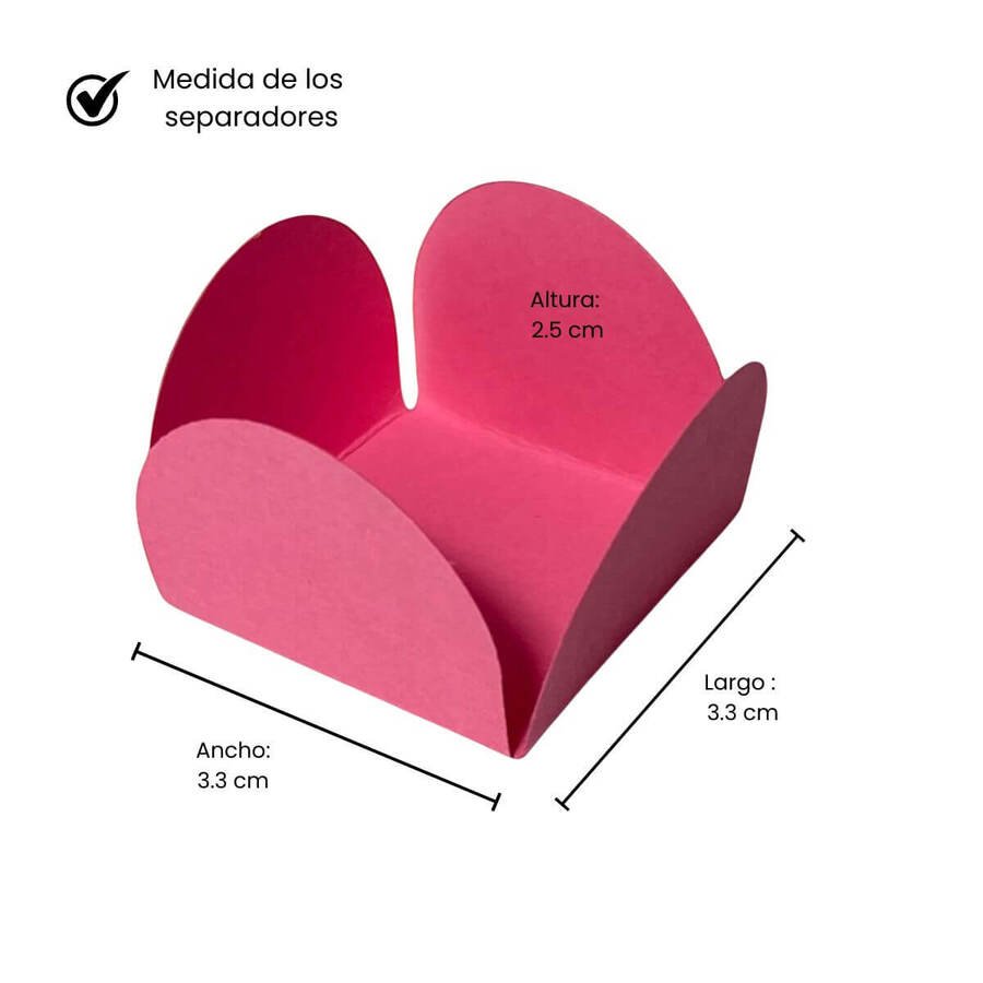 Papel separador caja bombones brigadeiros