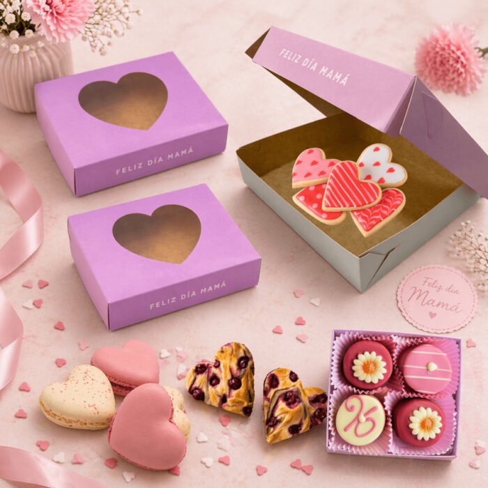 Caja Día de la Madre con Visor Corazón x Unidad
