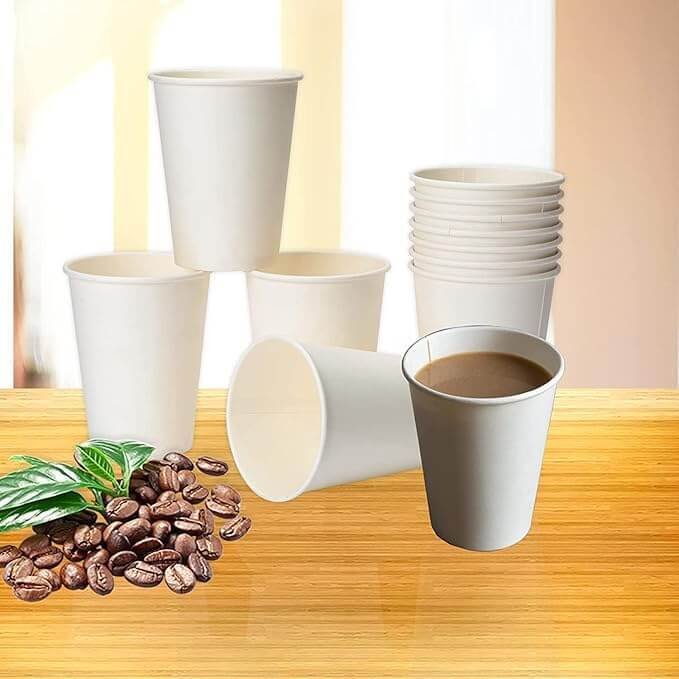 Vaso papel blanco descartable café 180ml