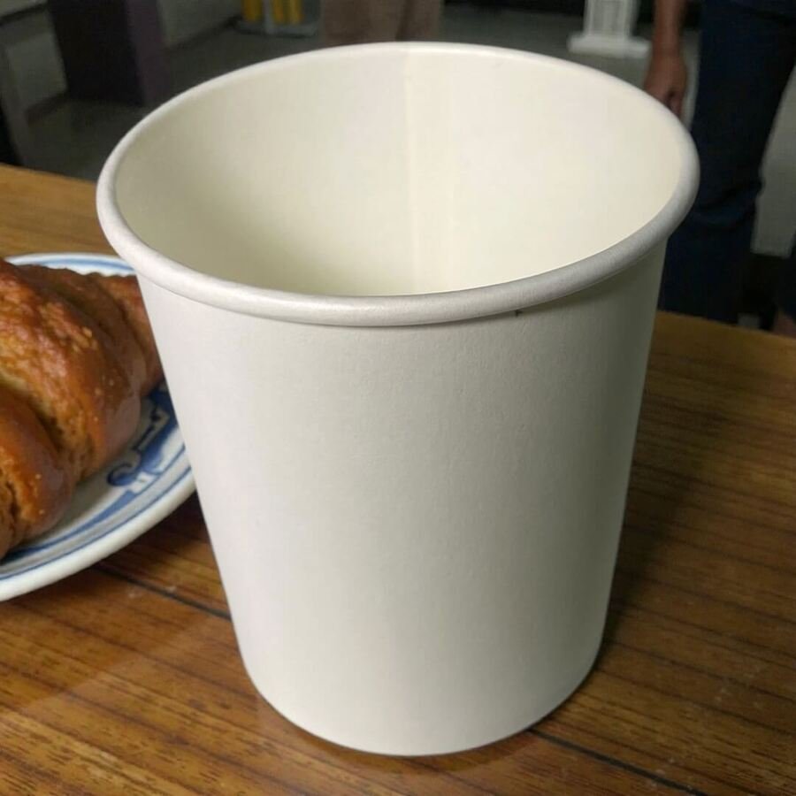 Vaso papel blanco descartable café 180ml