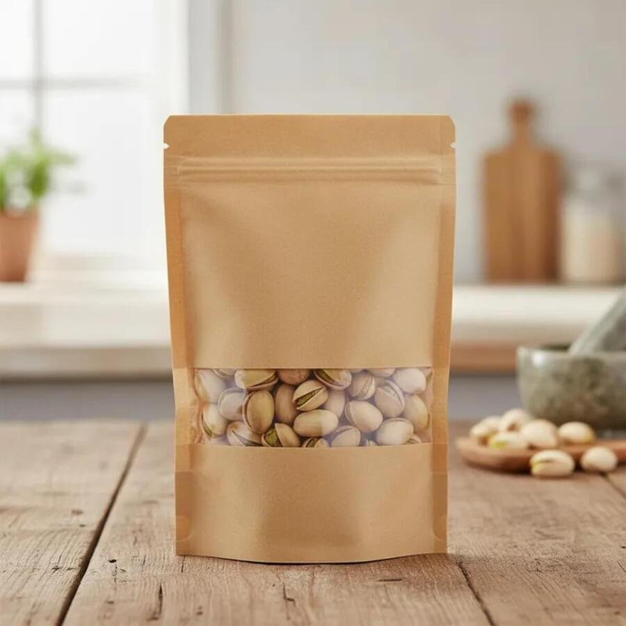 Bolsa Papel Kraft Visor 23x33 Cm Pack 100Un