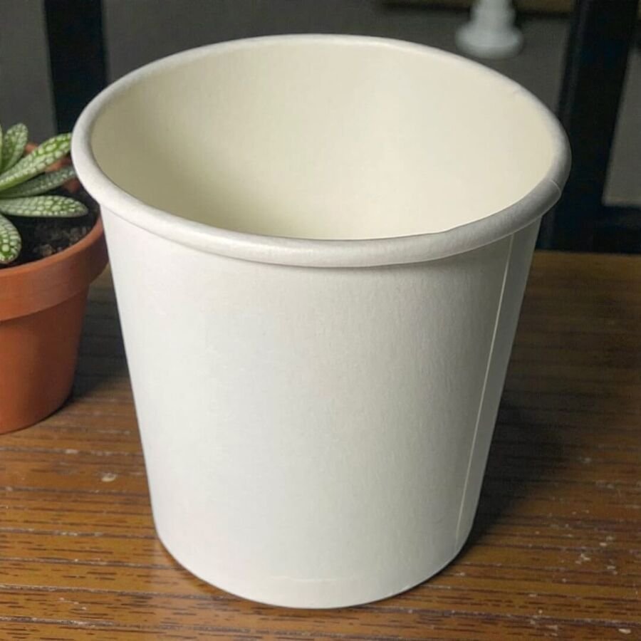 Vaso papel blanco descartable café 120ml