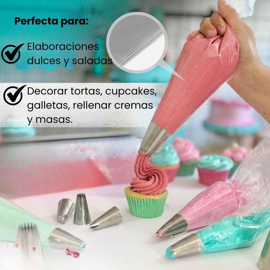 Manga Pastelera Repostería Descartable 30cm Ateco Caja 100