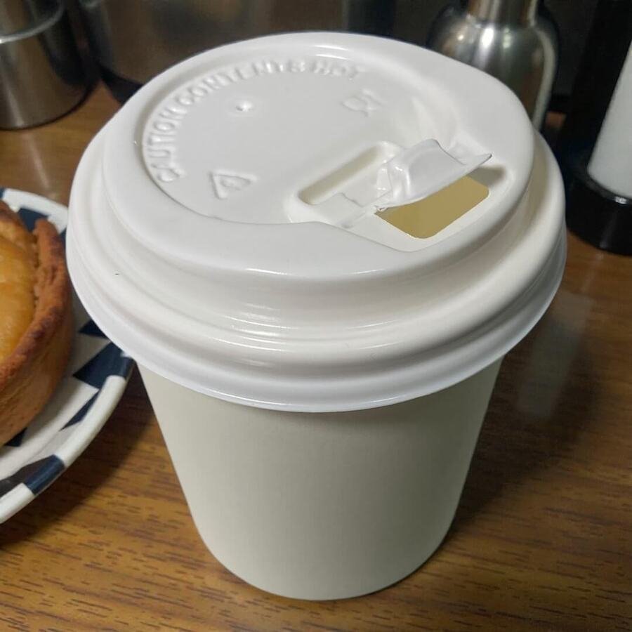 Vaso papel blanco descartable con tapa 180ml