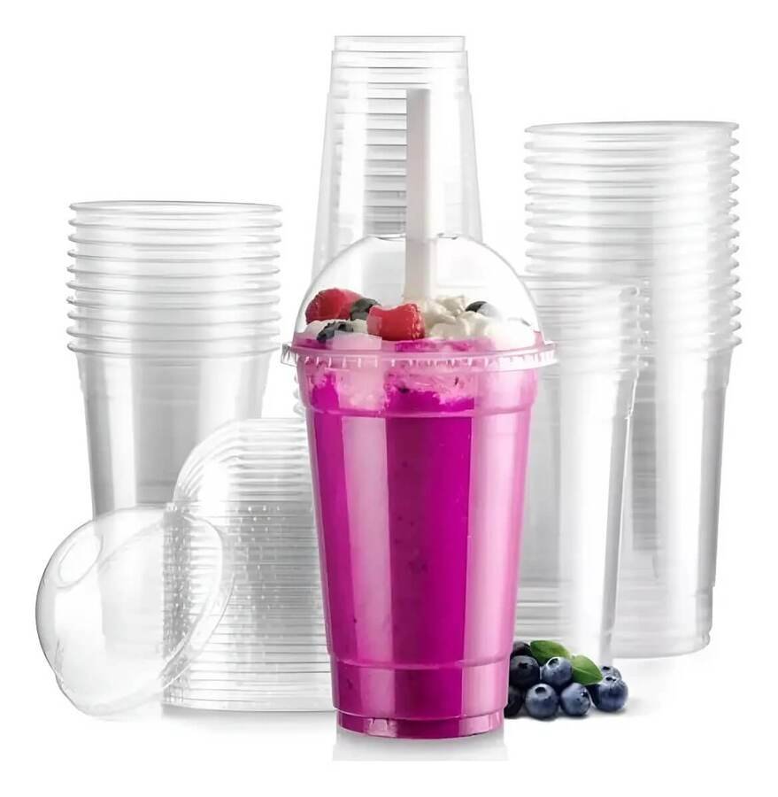 Vaso Tapa Domo 600ML x 100 Unidades
