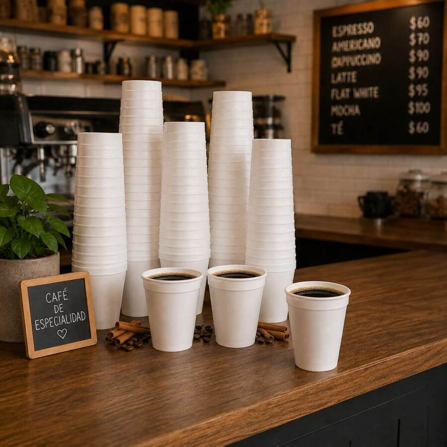 Vasos Espuma Térmicos Descartable V Medidas