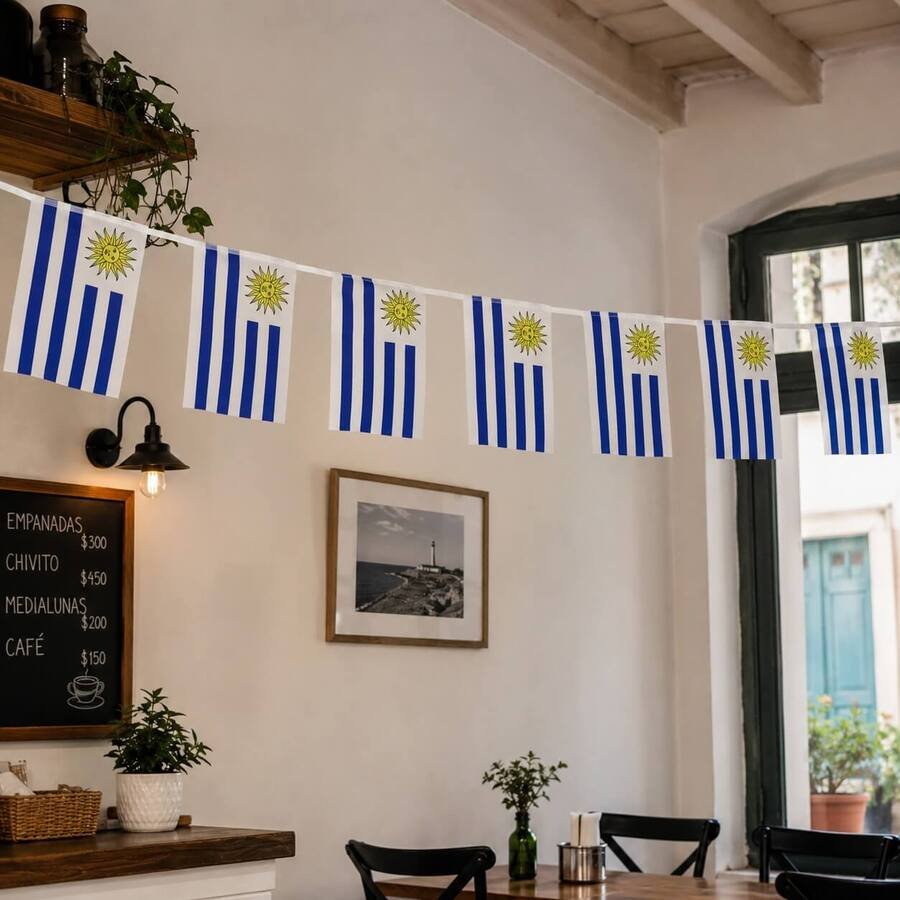 Banderin Guirnalda Uruguay 5 Metros