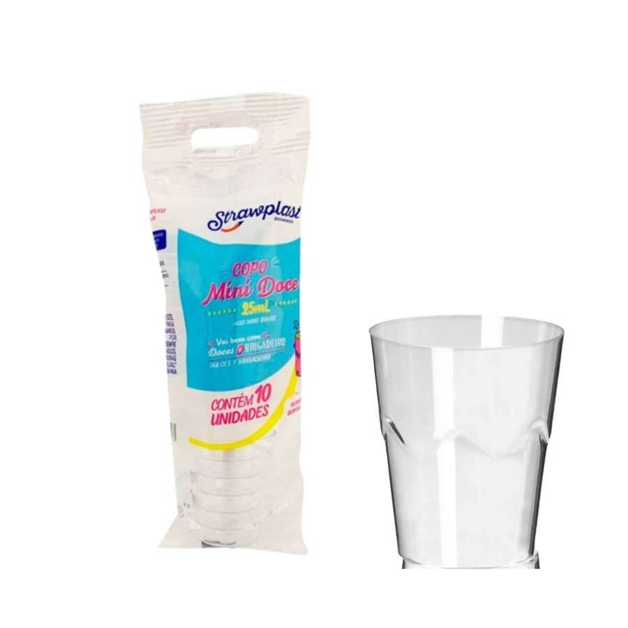 Vaso Para Shots Descartable 25ml - Pack 10 Unid