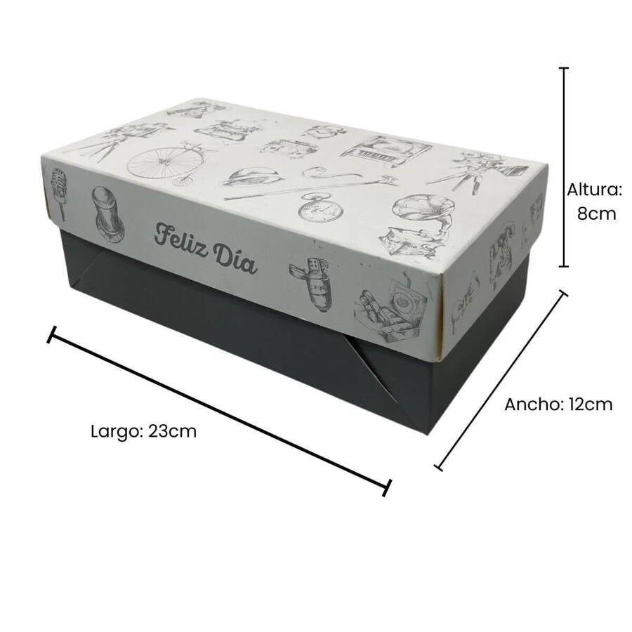 Caja Feliz Día 12x22x8 x Unidad