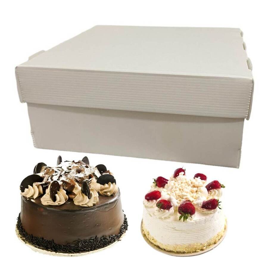 Caja P/Torta Cartonplast 35x35x15cmPlástica