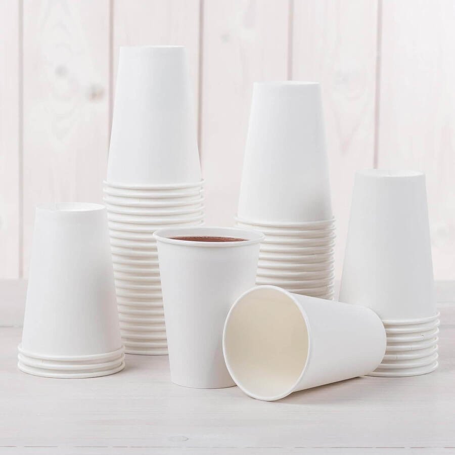Vaso Polipapel 300cc Blanco x 50 Unidades