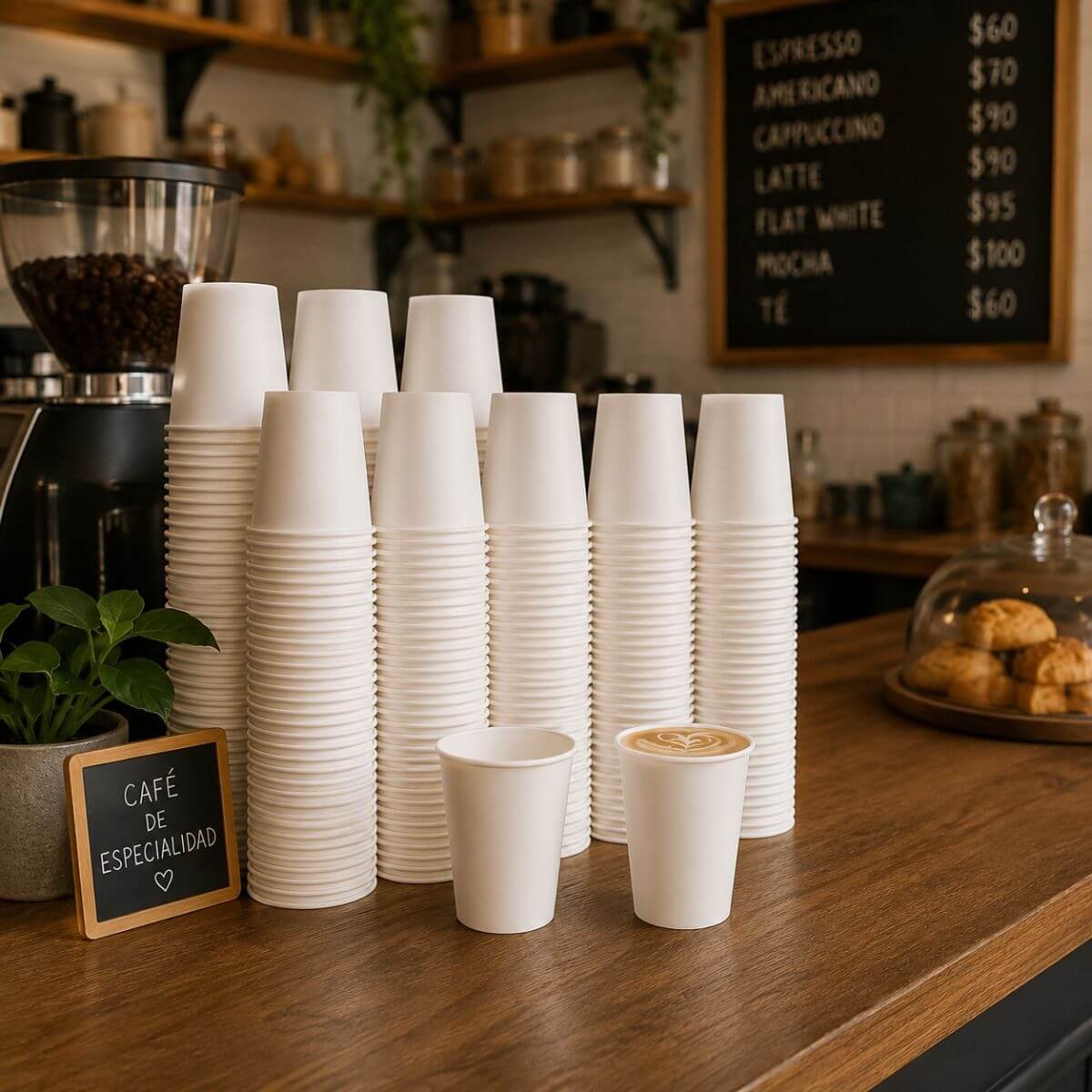 Vaso Polipapel 300cc Blanco x 50 Unidades