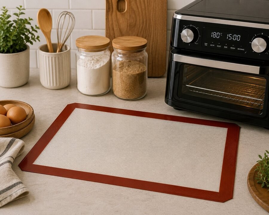 Placa Plancha Silicona Repostaria 40x30Rojo