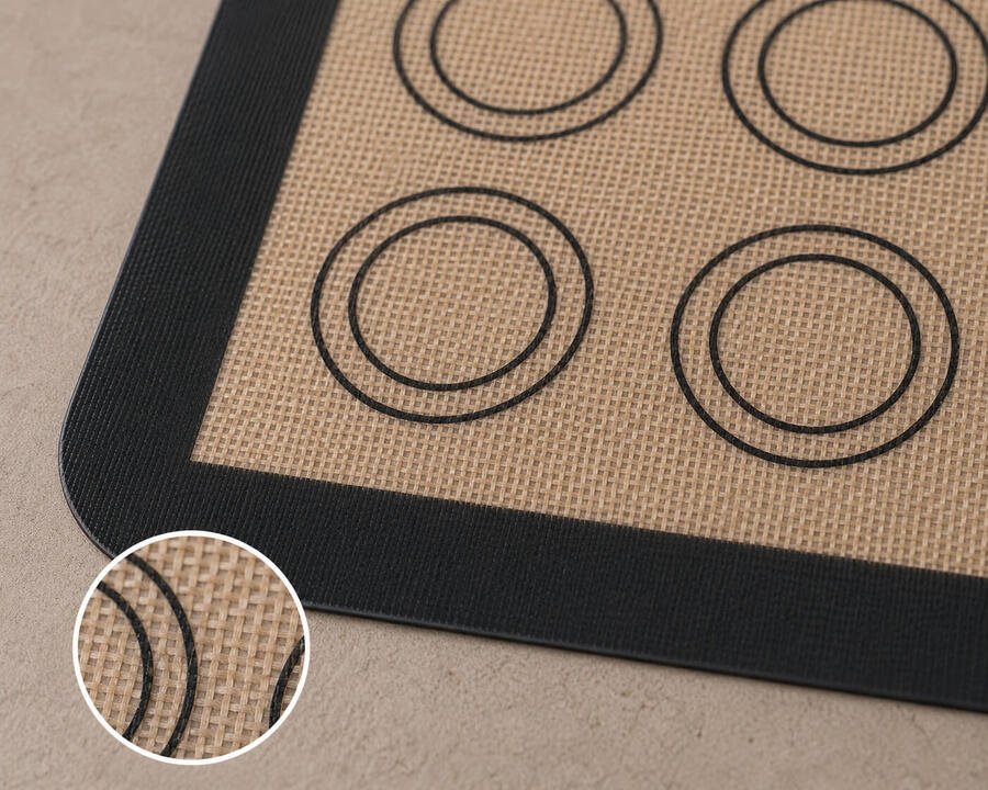 Placa Plancha Silicona Repostaria 42x29.5 redondel